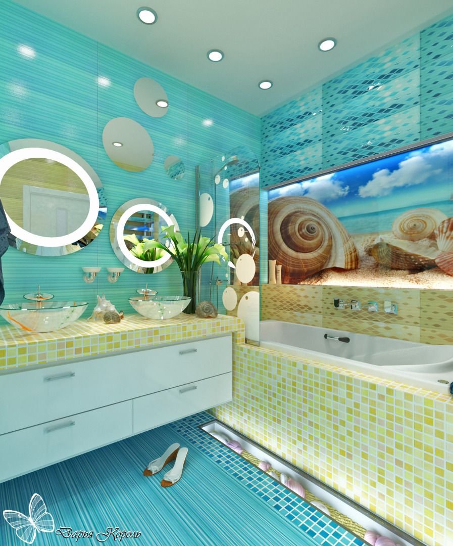 Ванна в стиле моря