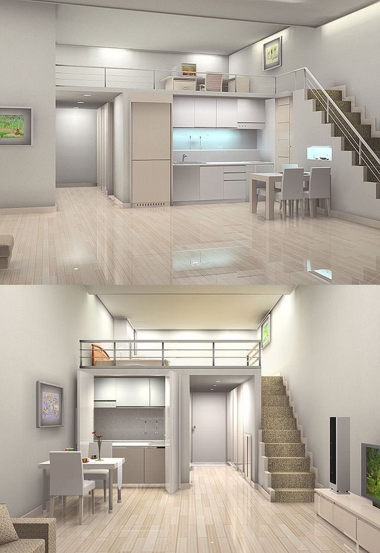 Двухэтажные квартиры в Корее