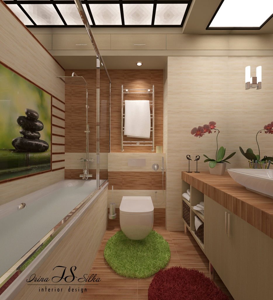 Ванная комната в японском стиле