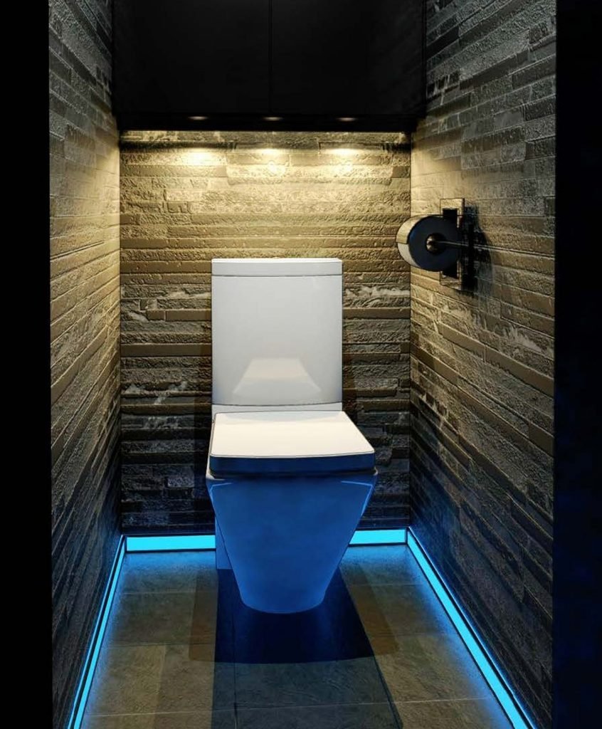Светодиодная подсветка в туалете