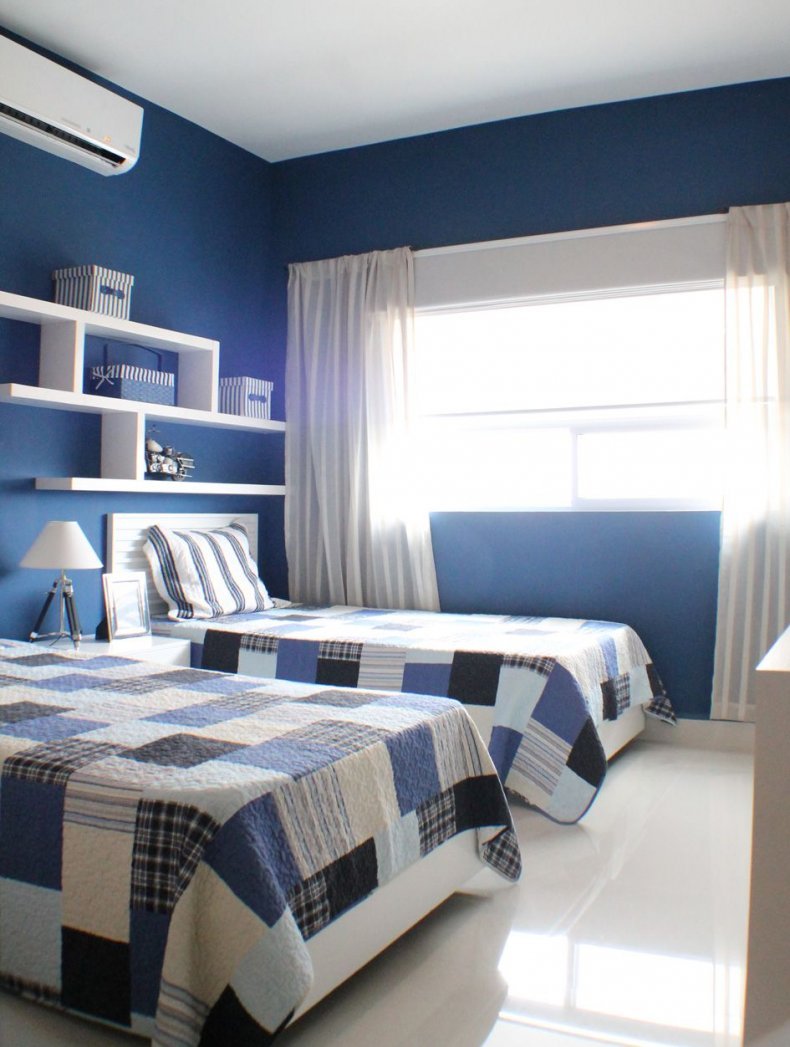 Голубая комната для мальчика