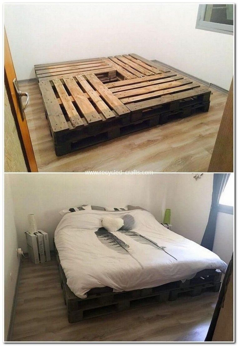 Кровать из паллетов