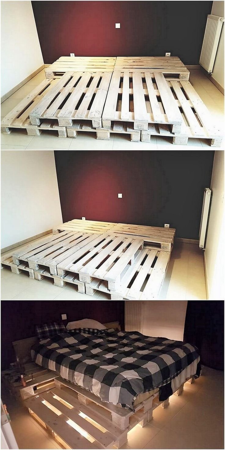 Мебель из поддонов для спальни