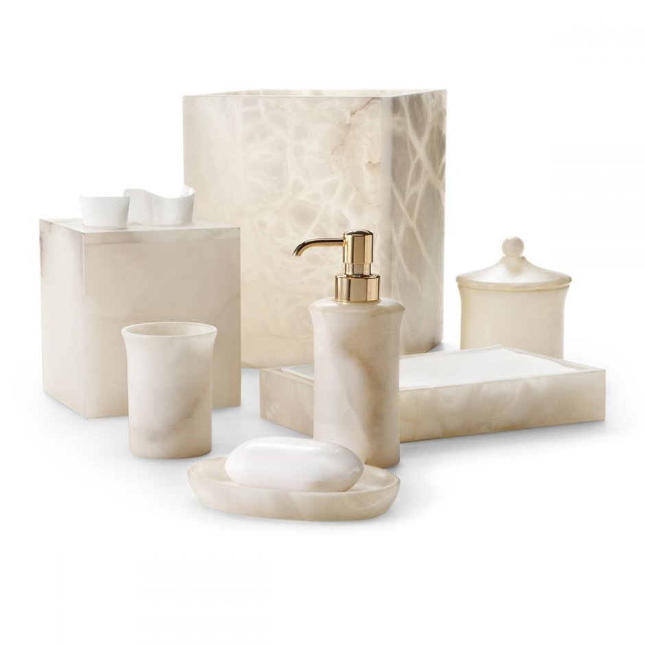 Набор для ванной комнаты керамика мраморный