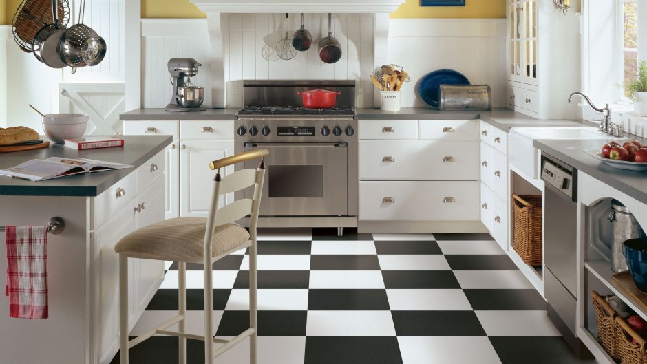 Кухня в шахматном стиле