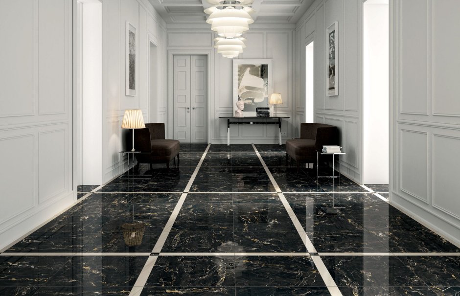 Black Marble керамогранит 60x60 коридор