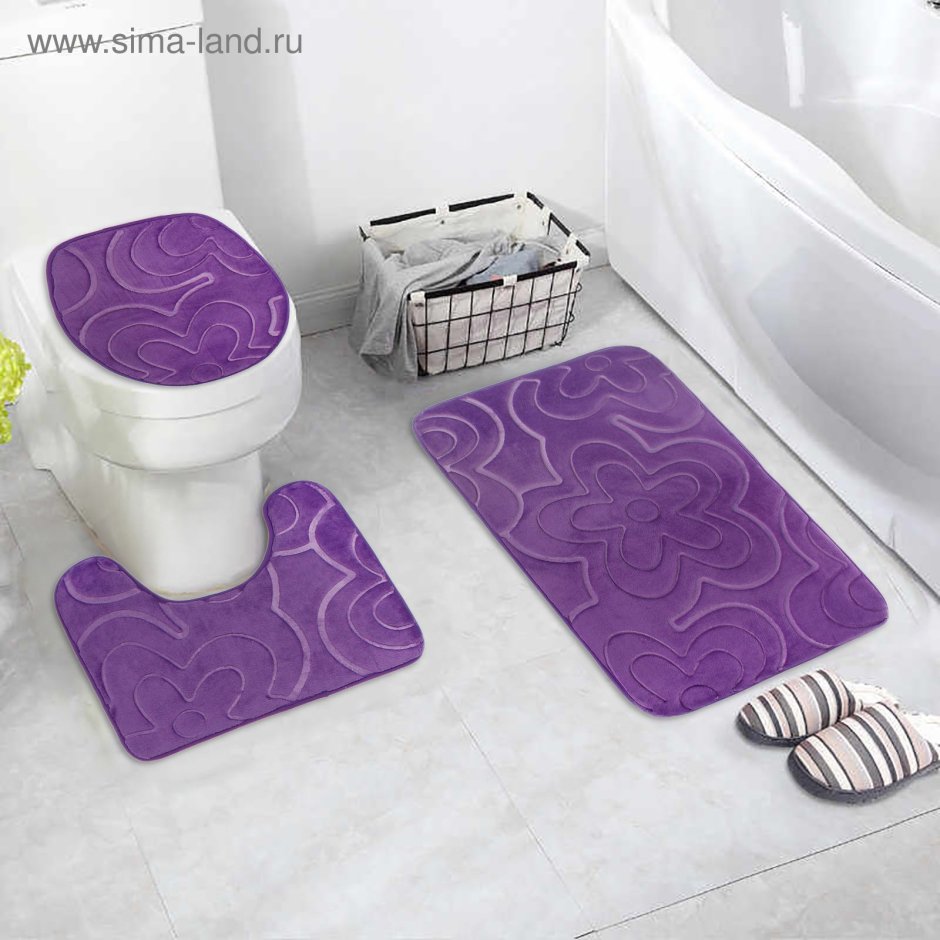 Комплект ковриков для ванной и туалета