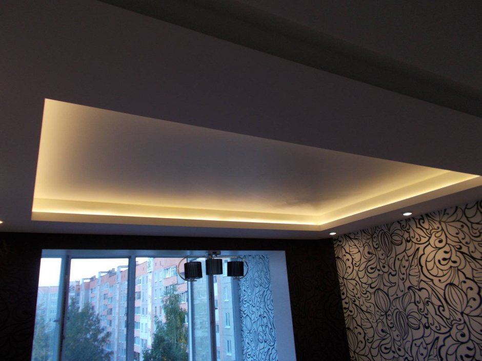 Подвесной потолок с подсветкой