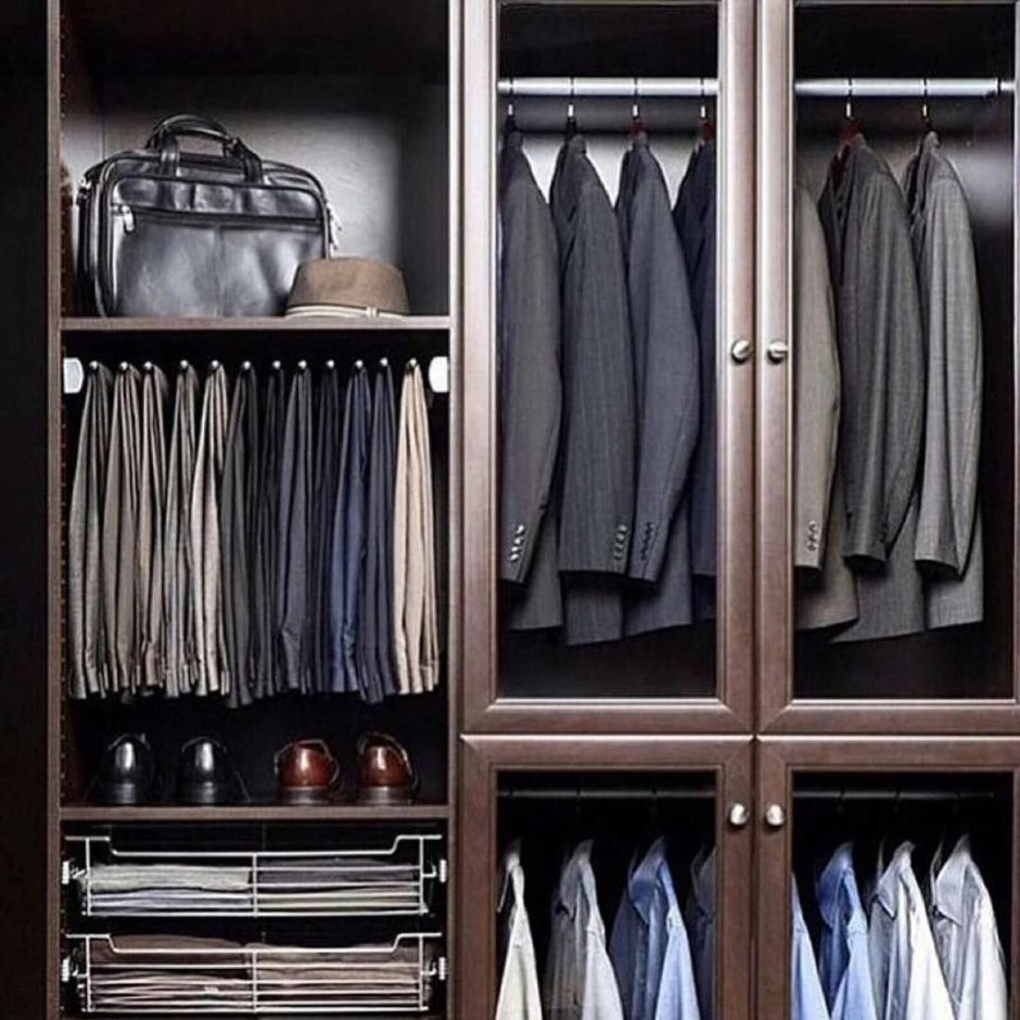 Мужской гардероб шкаф