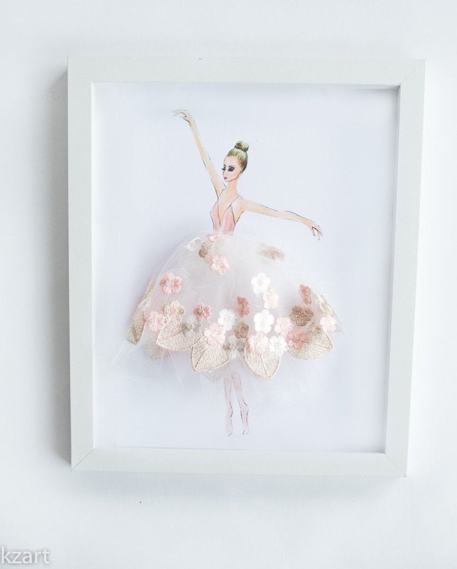 Объемное панно балерина
