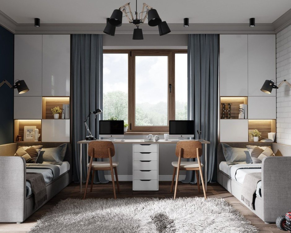 Детская для двоих мальчишек икеа