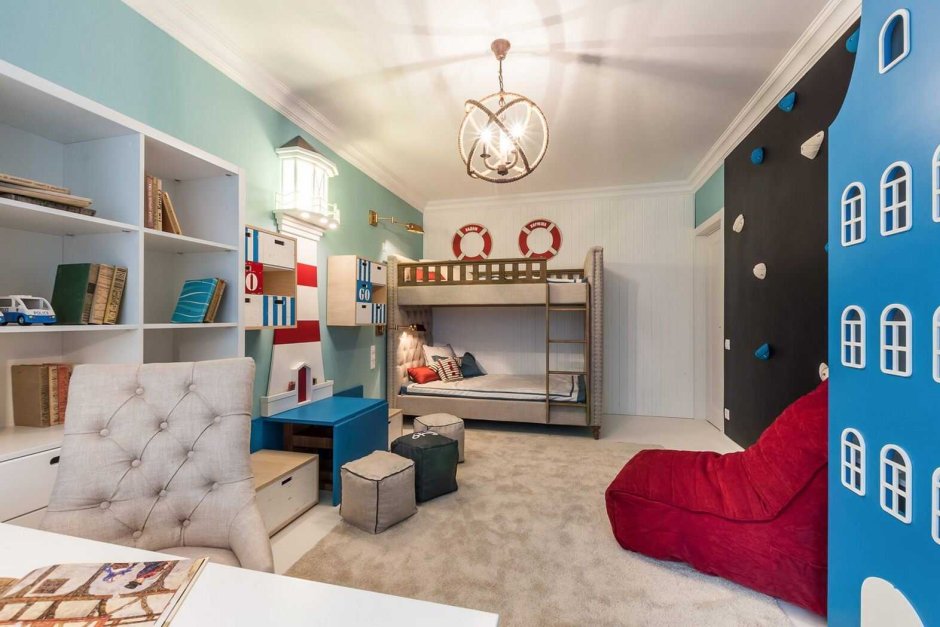 Интерьер детской для 2 мальчиков