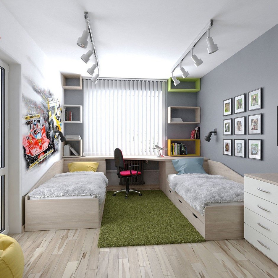 Обустройство детской комнаты для двоих