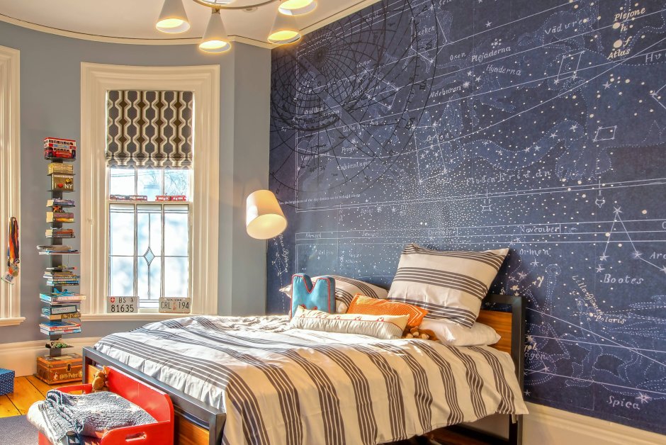 Звездное небо в интерьере детской