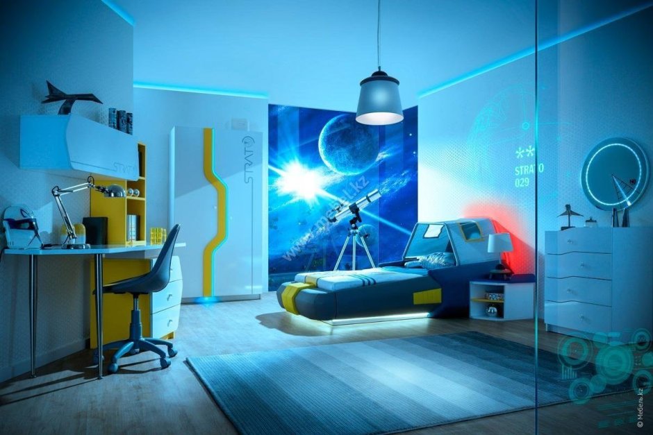 Космическая спальня для мальчика