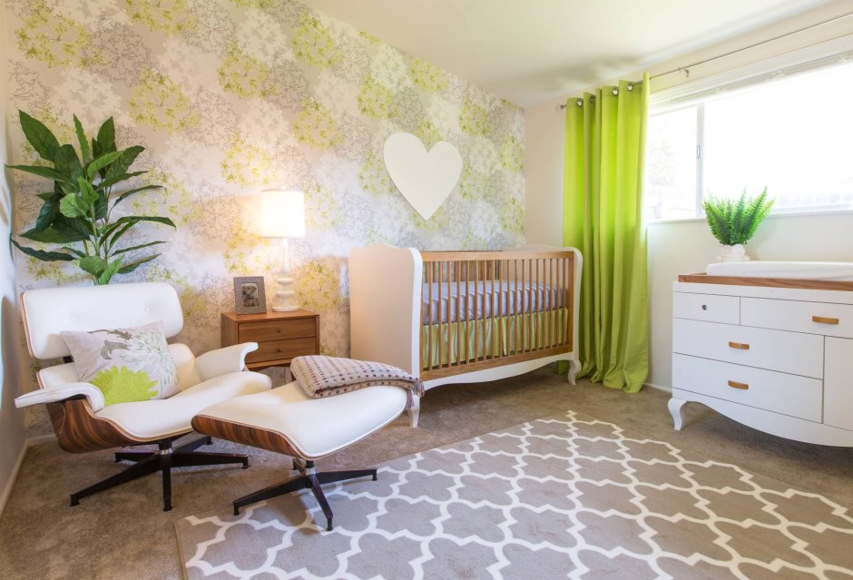 Детская комната с растениями