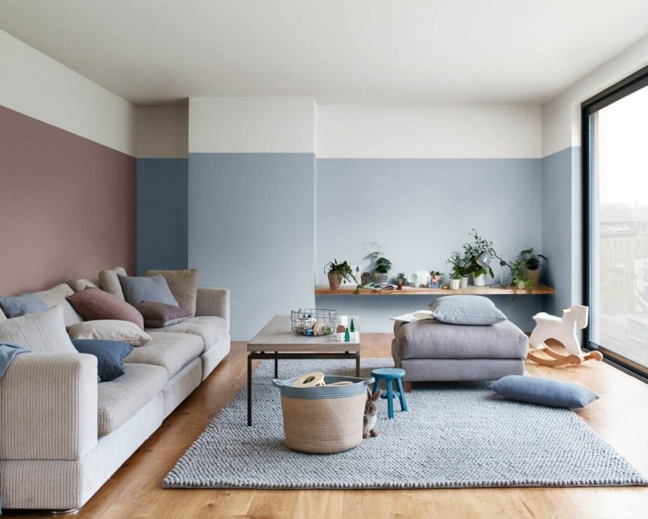 Dulux краска серо голубая