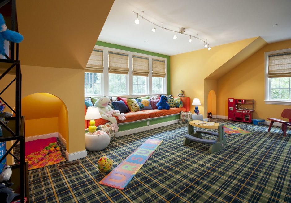 Интерьер игровой комнаты в доме
