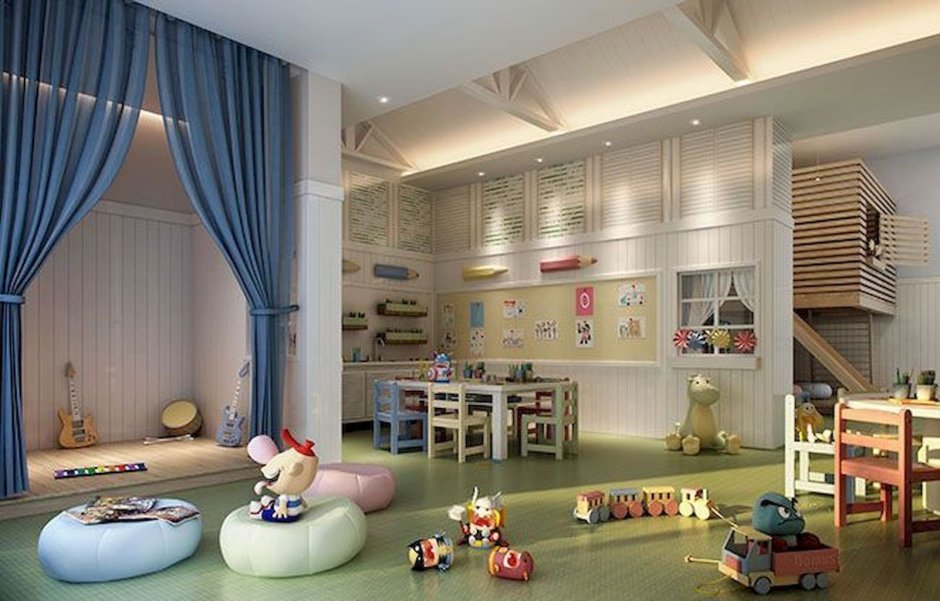 Детская комната со сценой