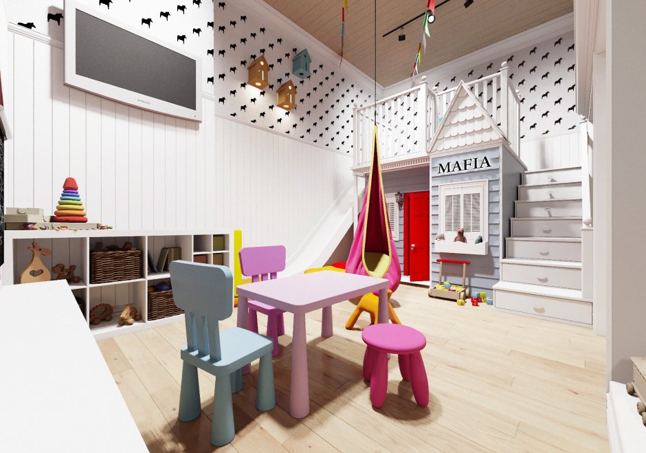 Детская комната в кафе