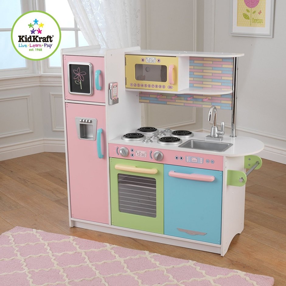 Кухня kidkraft пастель 53257 ke
