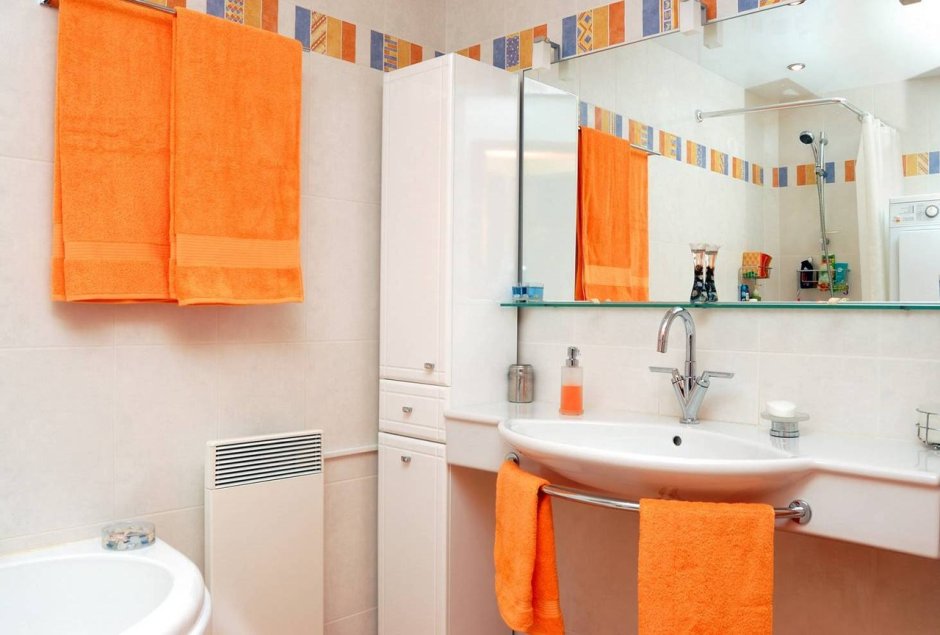 Оранжевая ванная