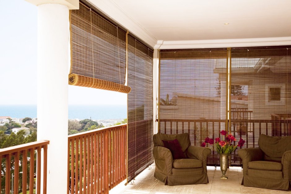 Бамбуковые жалюзи на балкон