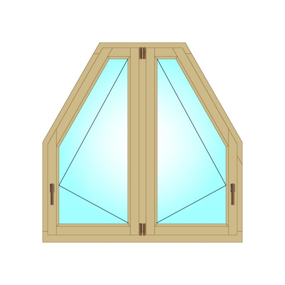 Треугольные окна Рехау
