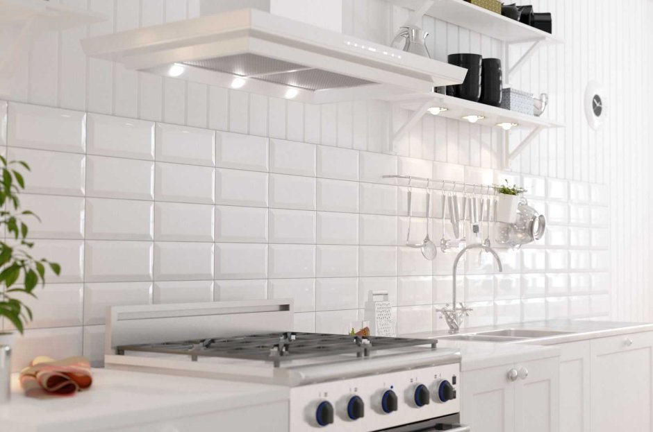 Golden Tile Metrotiles белый 10x20