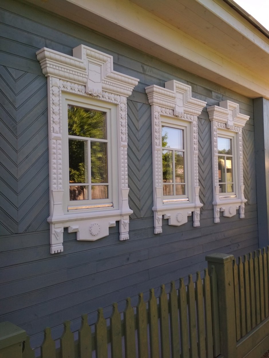 Наличники на окна деревянные для внешней отделки