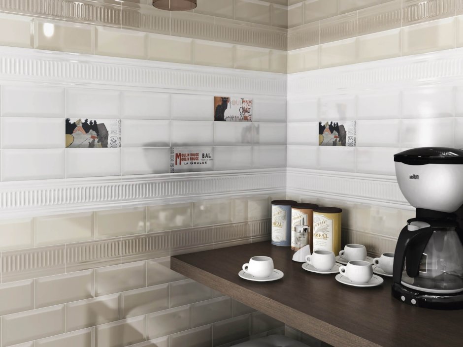 Плитка Kerama Marazzi Бланше белый грань 9,9х20