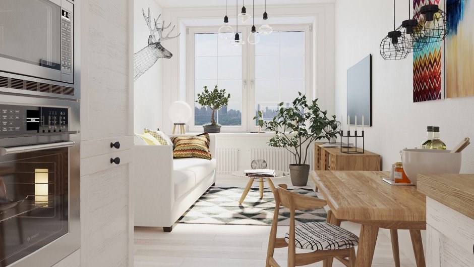 Дизайн малогабаритной квартиры в скандинавском стиле