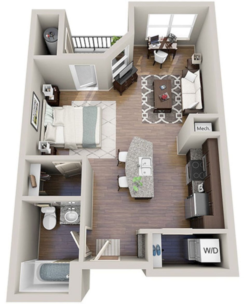 Plan Studio 40m2