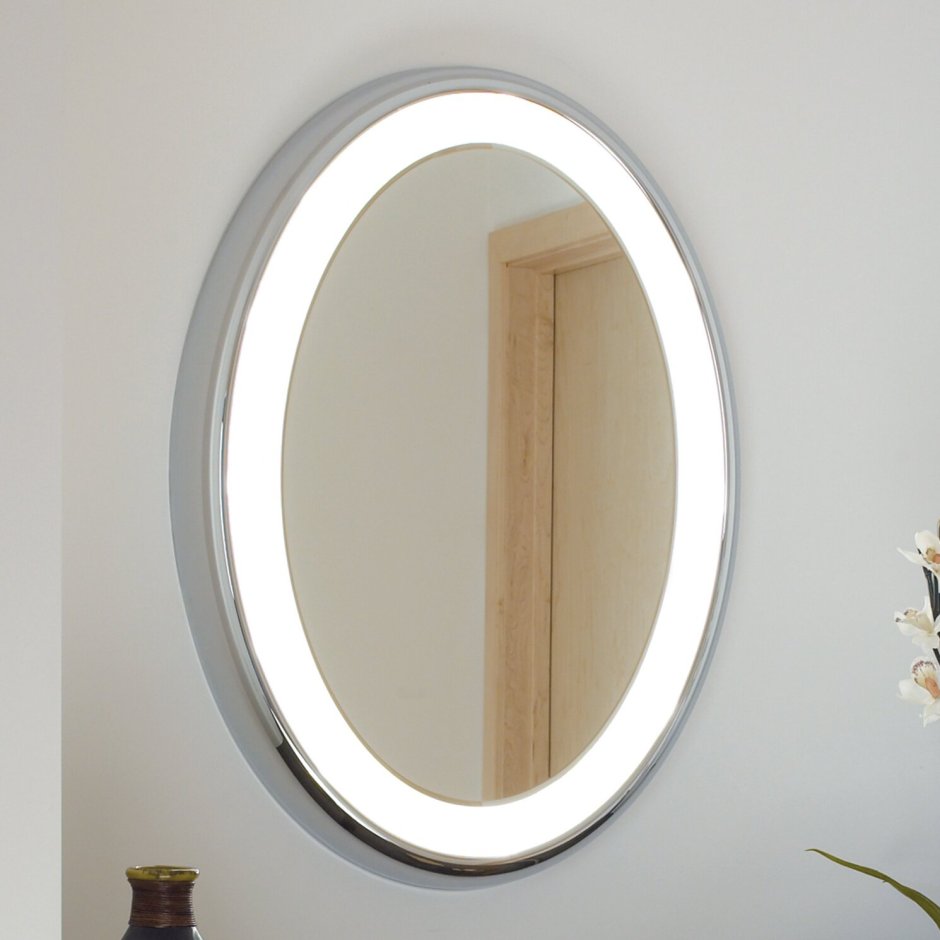 Овальное зеркало с подсветкой