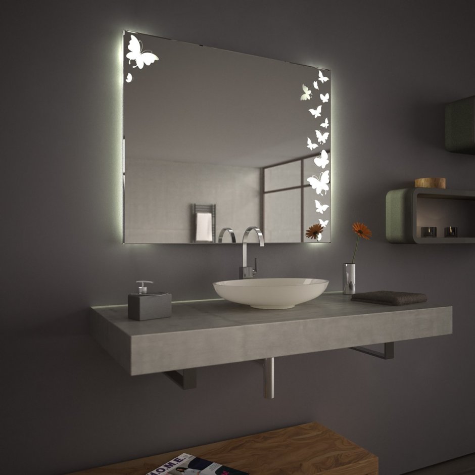 Зеркало для ванной Орион 60x60 см внутренняя подсветка