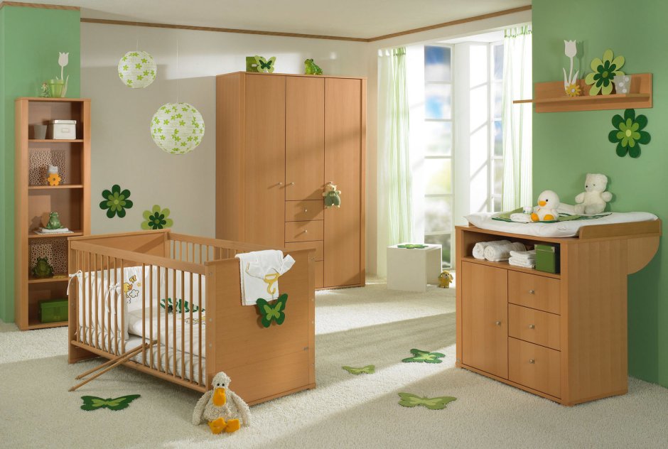 Мебель в детскую комнату для новорожденных