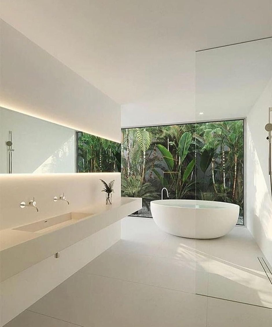 Красивые Ванные комнаты в стиле Минимализм