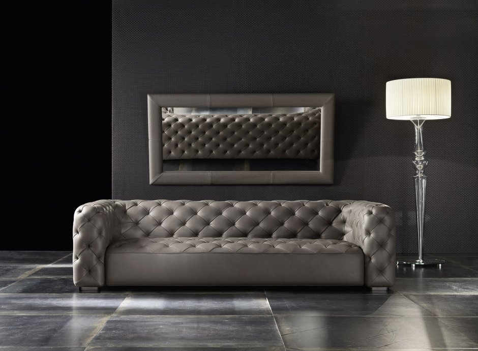 Современный итальянский кожаный диван
