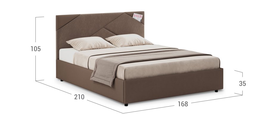 Кровать двуспальная Альба модель 1206