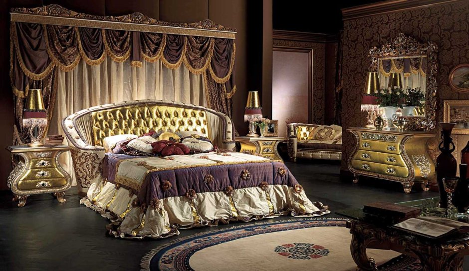 Спальня рокко бароко золото