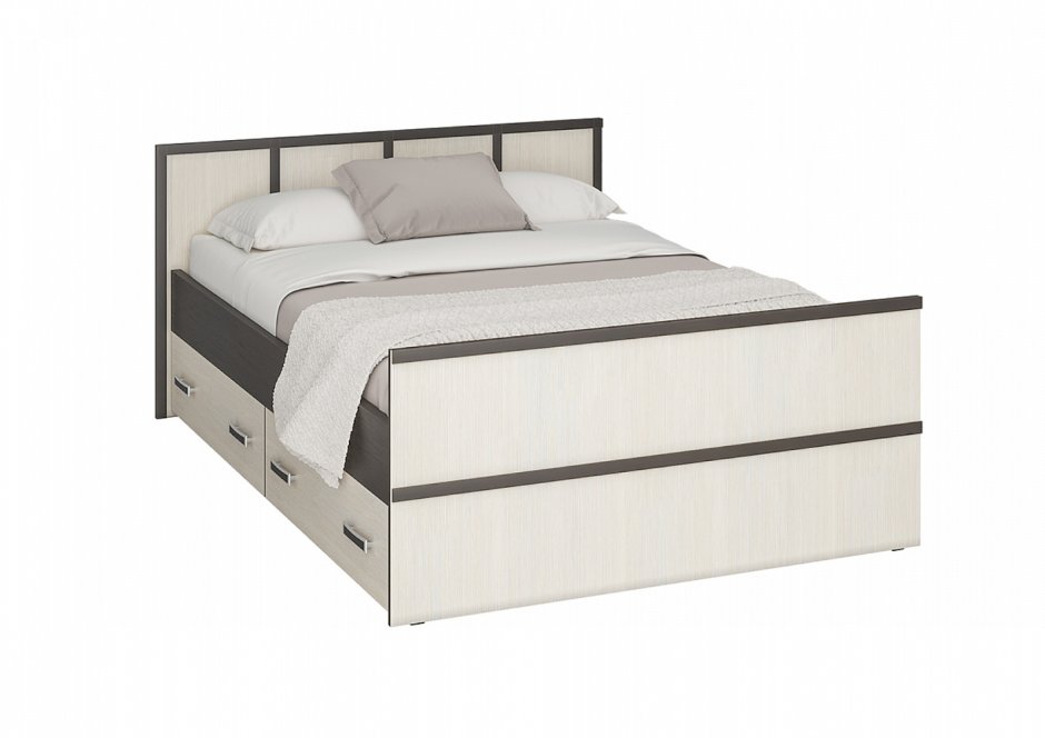 Кровати кровать Стелла с 2-мя ящиками венге / лоредо