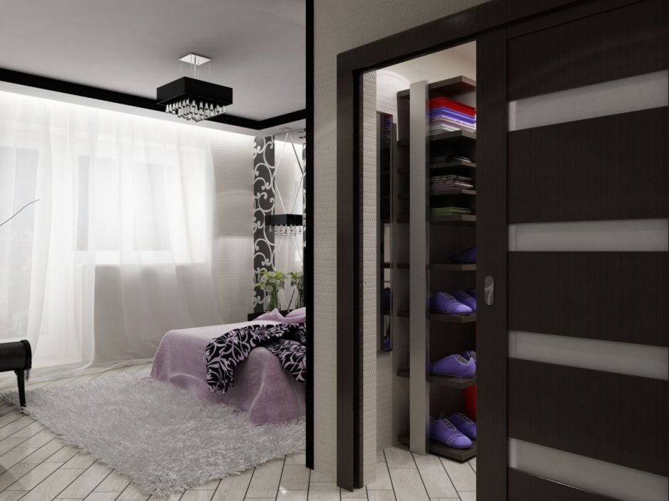 Спальная с гардеробной