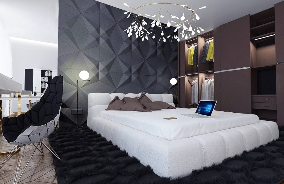 Креативная спальня в современном стиле