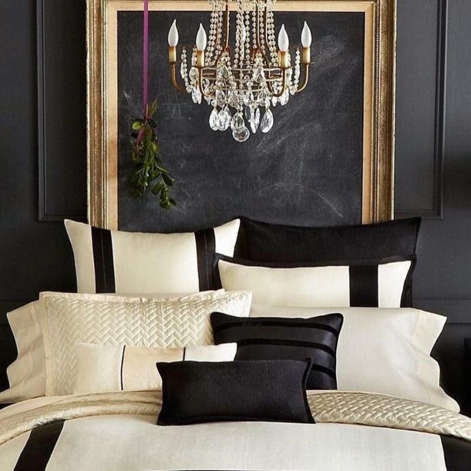 Black Room with Gold Lustre