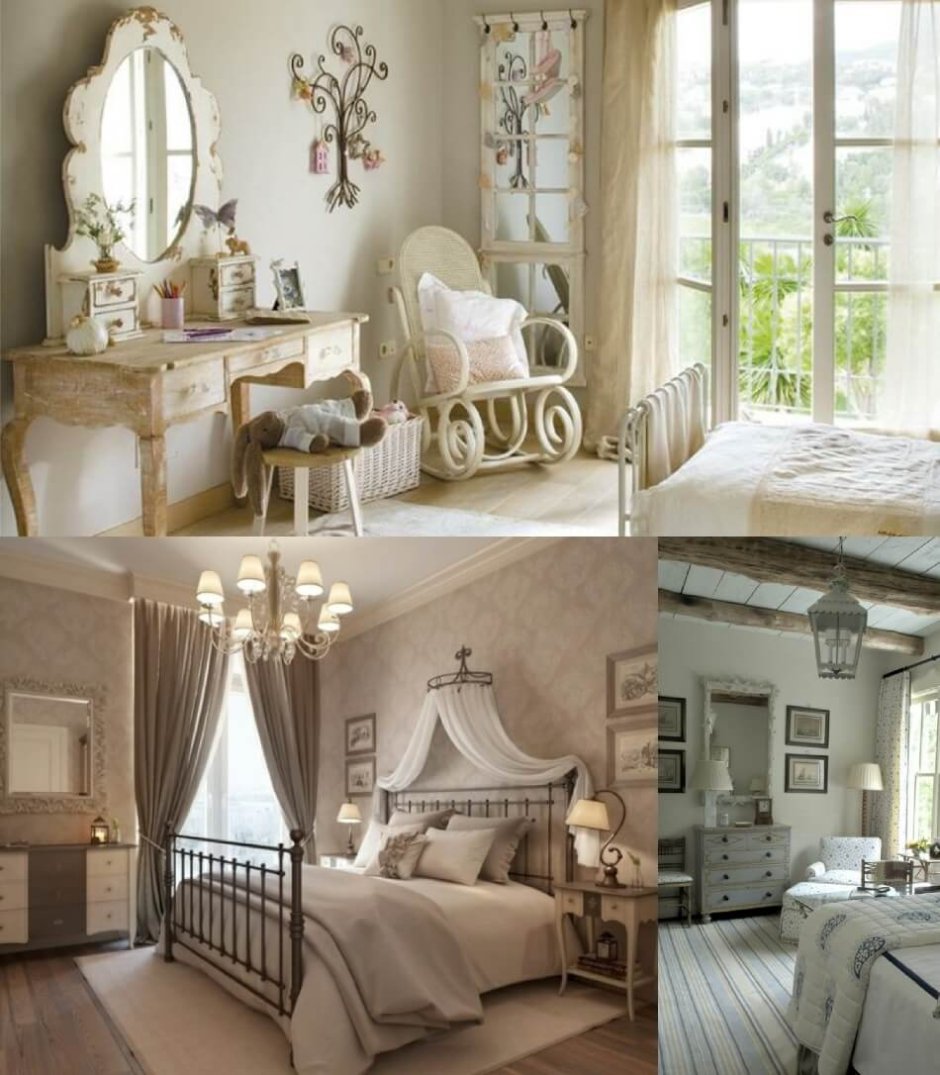 Спальня в стиле французский Прованс