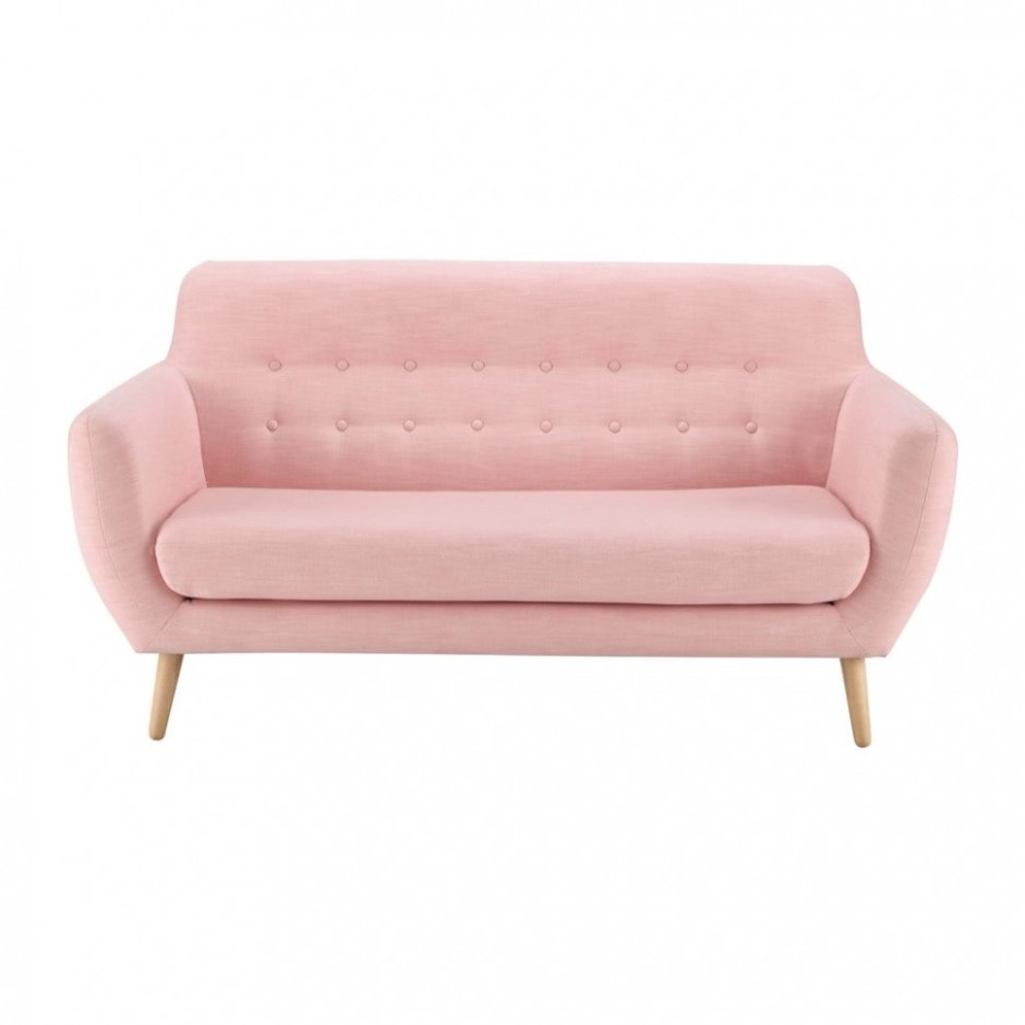 Маленький розовый диван