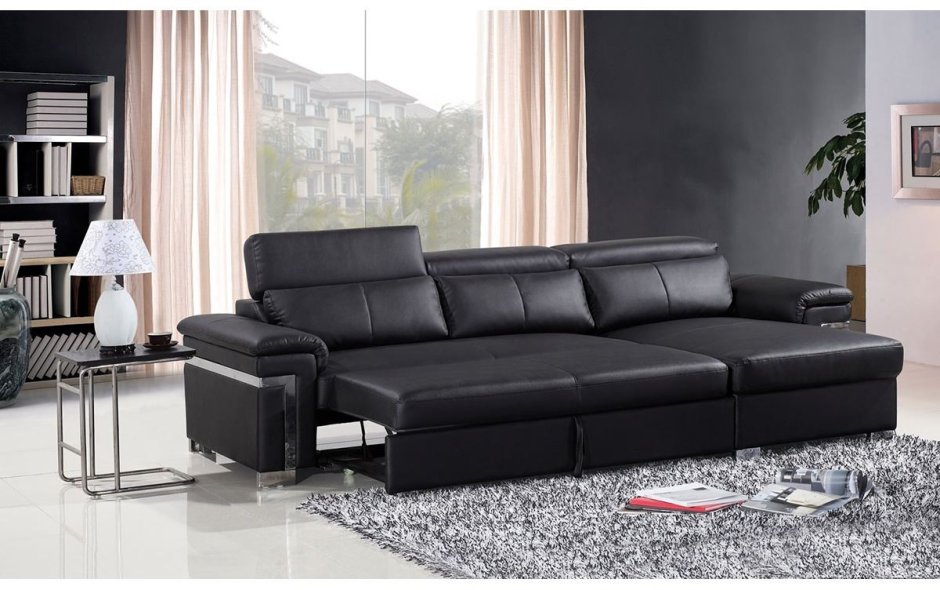 Стильный черный диван