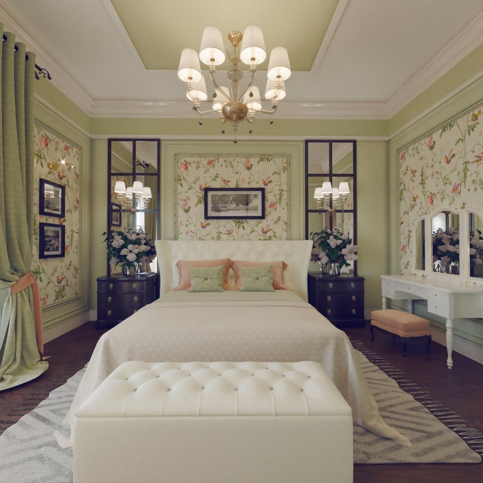 Спальня в романтичном стиле