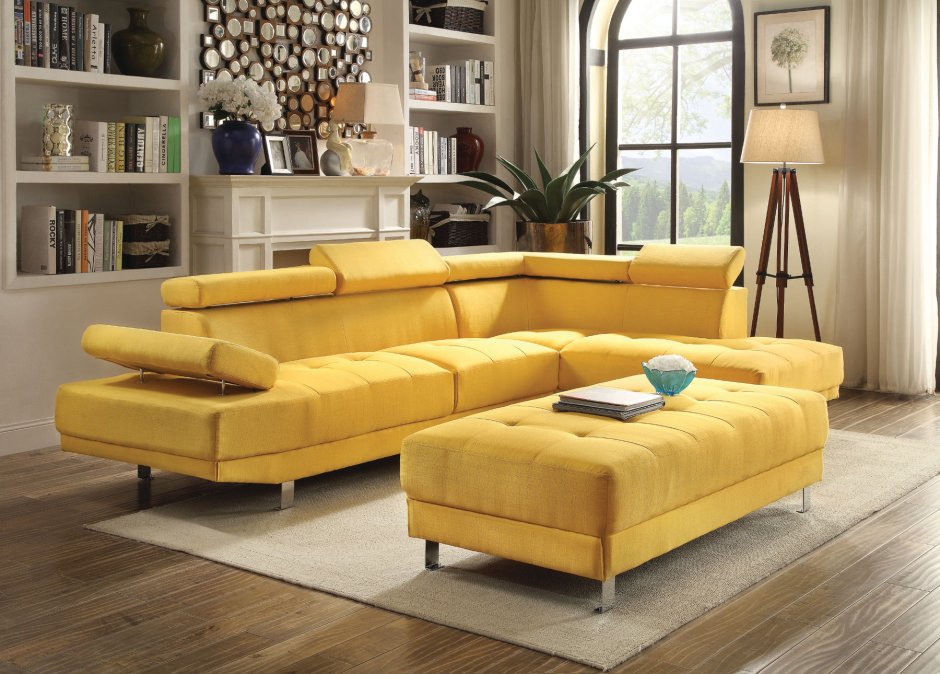 Мебель желтый диван
