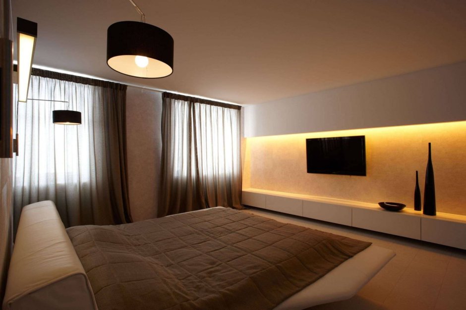 Спальня в минималистическом стиле 12 кв.м